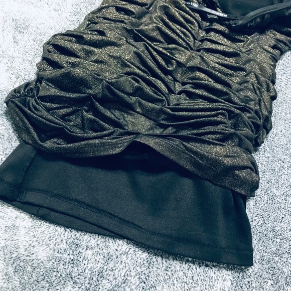 2B BEBE GOLDEN BRONZE SEXY DRESS - Picture 7 of 14